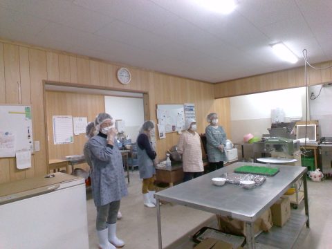 黒米おはぎ作り