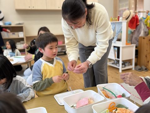 コサージュを作ったよ!